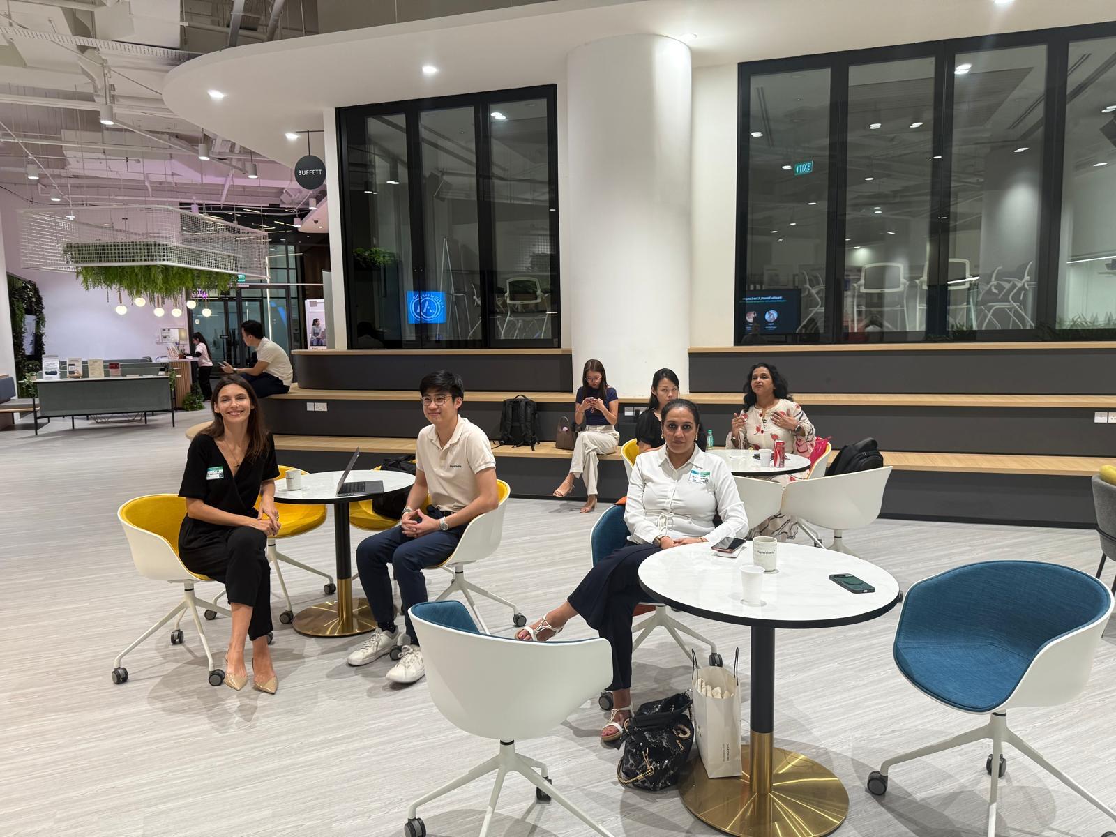 Speaker presenting health strategies for entrepreneurs at GrowthLab conference