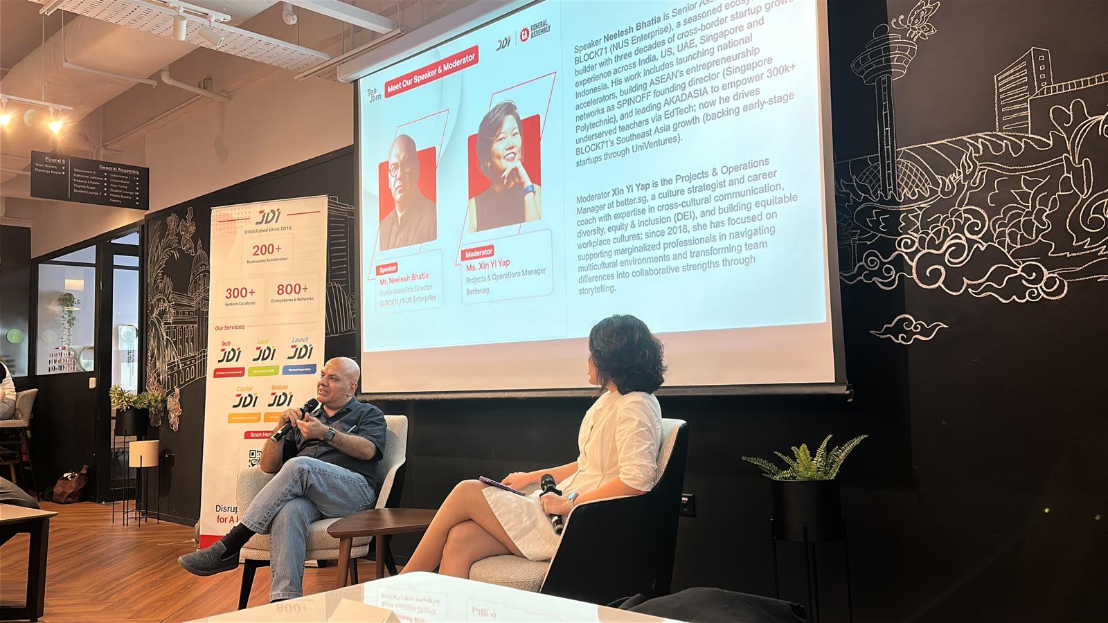 Workshop participants learning about AI tools for inclusive workplaces